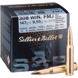 Sellier & Bellot 308 Win. FMJ 147gr