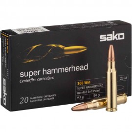 SAKO 308 Win. Super Hammerhead 150gr