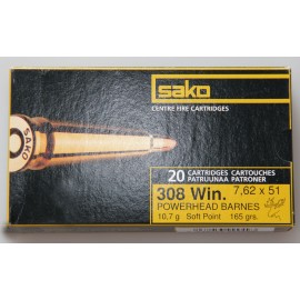 SAKO 308 Win. Powerhead Barnes SP 165gr