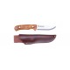 Browning - KNIFE BJORN FIXED OLIVE LEATHER SHEATH 11CM