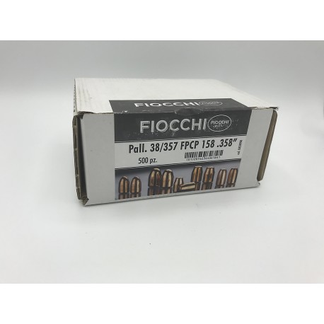 Fiocchi 38Sp./357Mag. FPCP 158gr 358" INT'L 1000pz