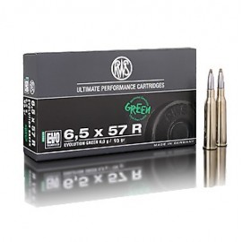 RWS 6,5x57R EVO Green 93gr